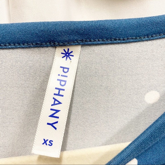 Piphany Blue & White Polka Dot Midi Laurel Dress - Picture 3 of 7